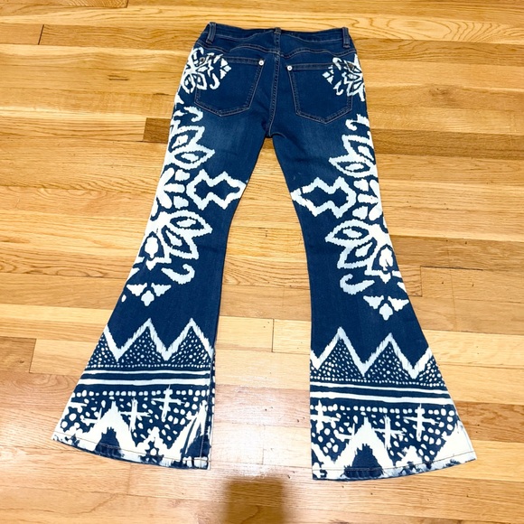 Free People Dominica Printed Flare Jeans (rare) - Picture 9 of 10